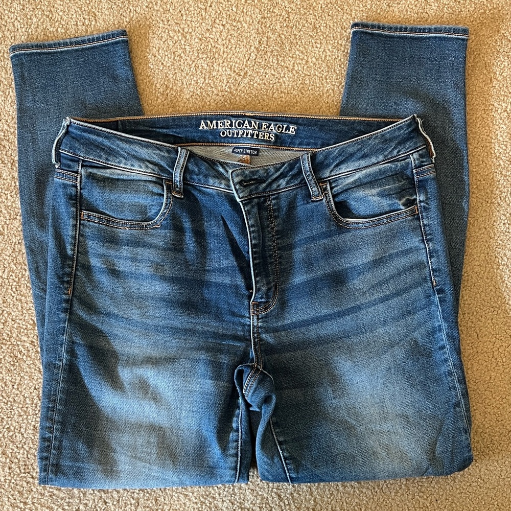American Eagle Outfitters Women's Classic Blue Skinny Jeans